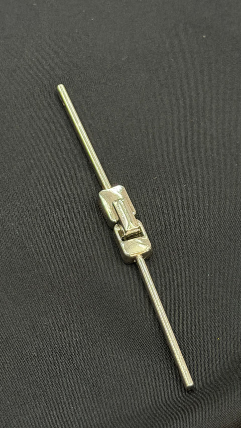 Sleek Metallic Suit Buckle