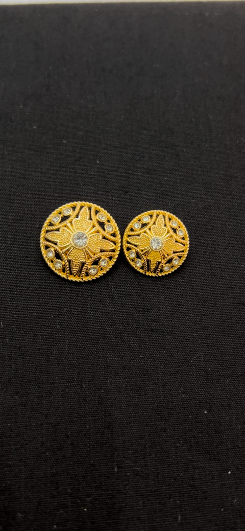 Engraved Gold Sherwani/jodhpuri Metallic Buttons