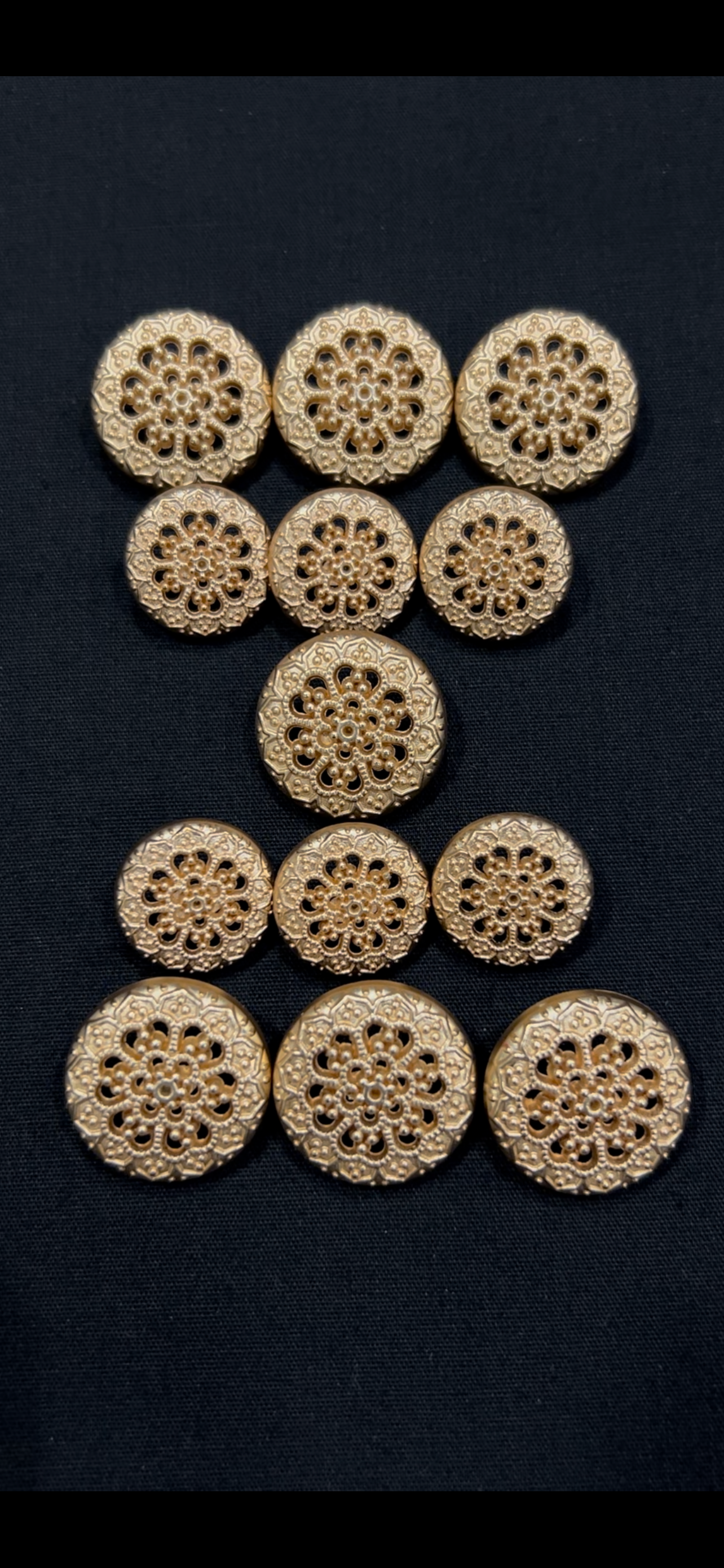 Engraved Rose Gold Sherwani/Jodhpuri Metallic Buttons