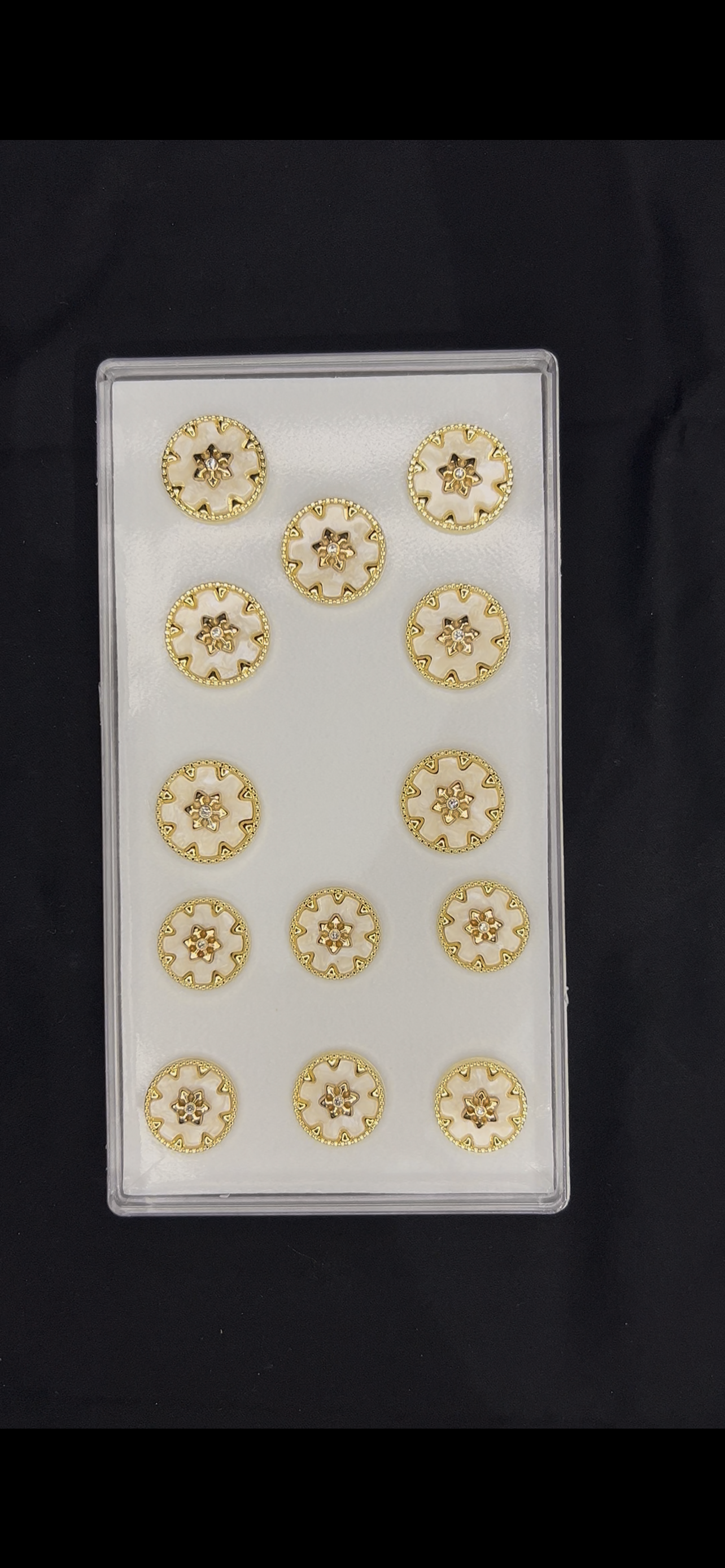 Ceramic White Sherwani/Jodhpuri Buttons