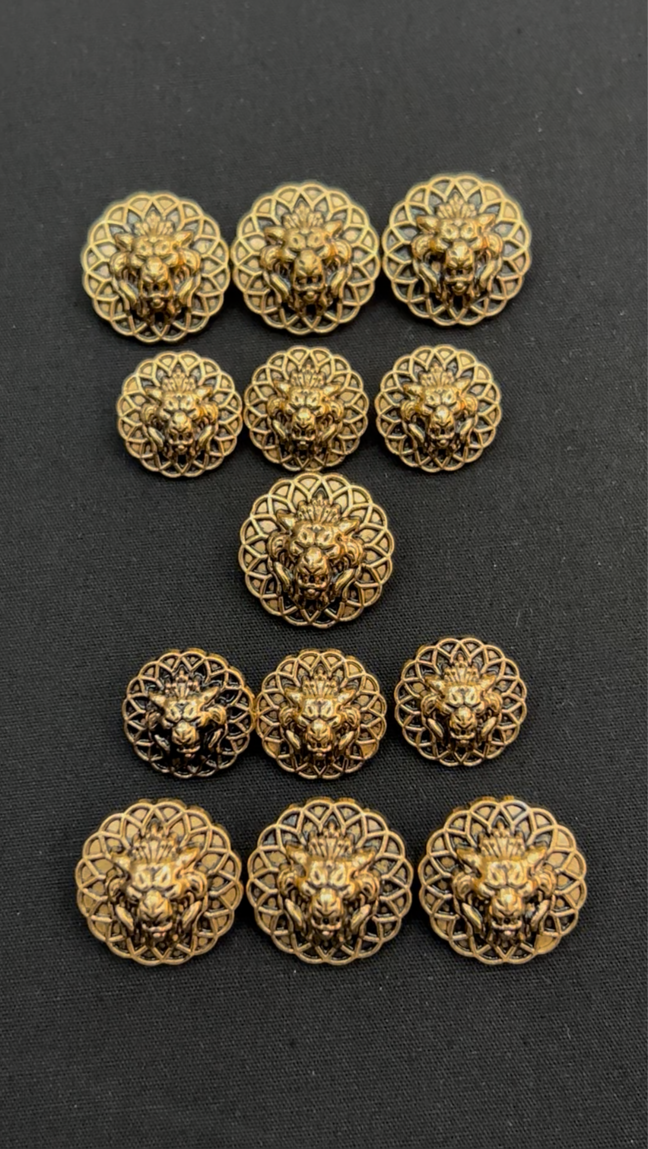 Vintage Jaguar Faced Sherwani / Jodhpuri Buttons