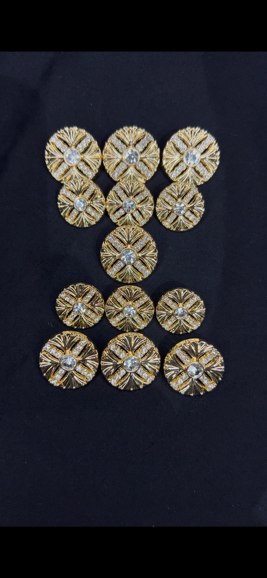 Engraved Minion Stone Sherwani/Jodhpuri Buttons