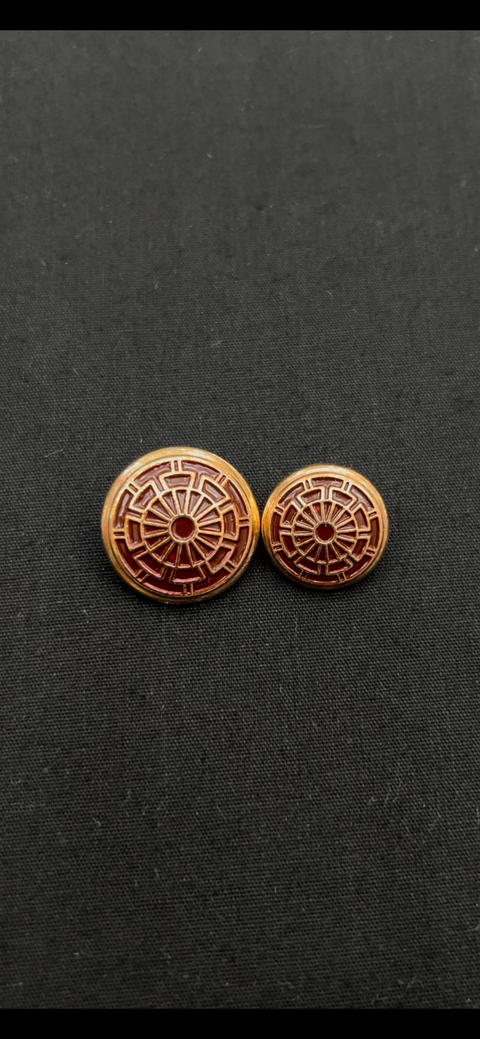 Artistic Maroon Sherwani/Jodhpuri Metallic Buttons