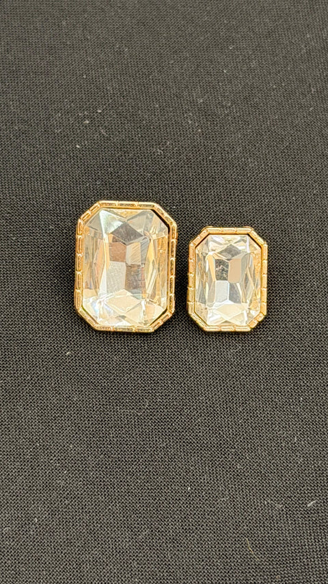 Gold-White Stone Sherwani/Jodhpuri Buttons