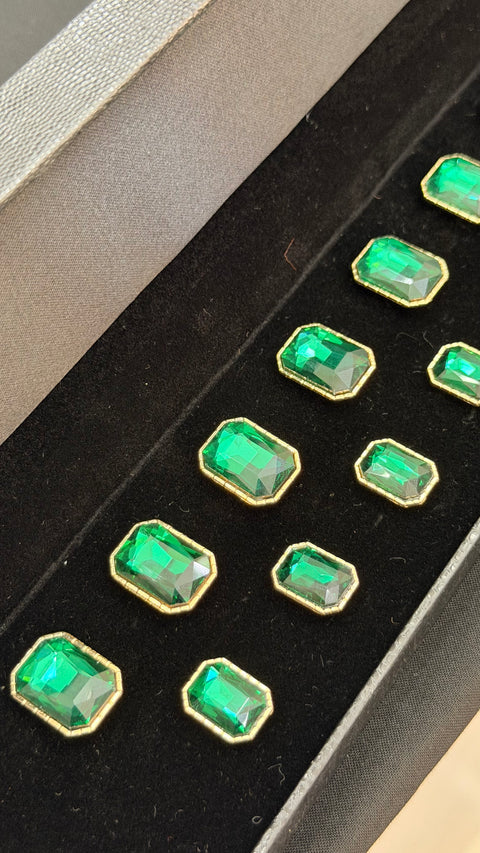 Forest emerald Stone Sherwani/Jodhpuri Buttons