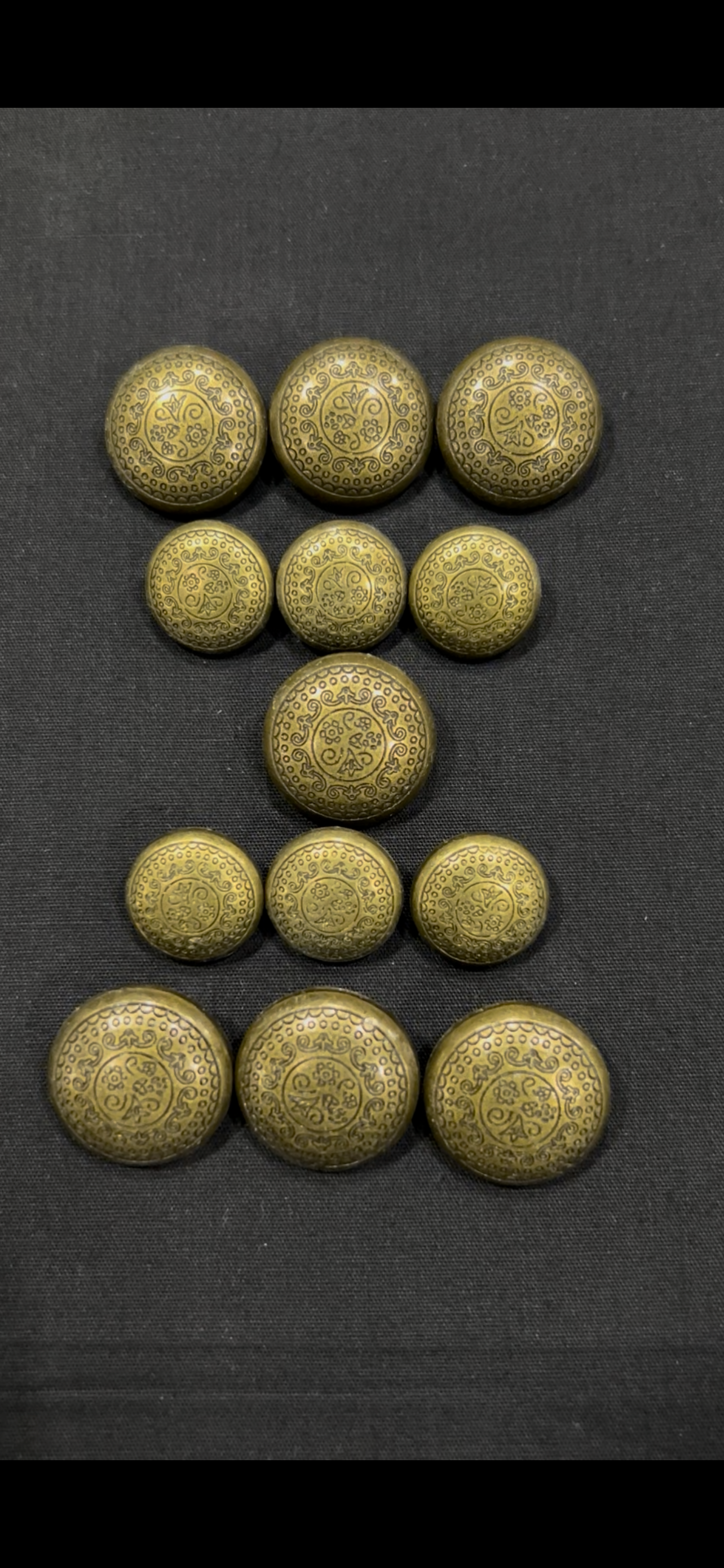 Vintage Green Sherwani/Jodhpuri Metallic Buttons