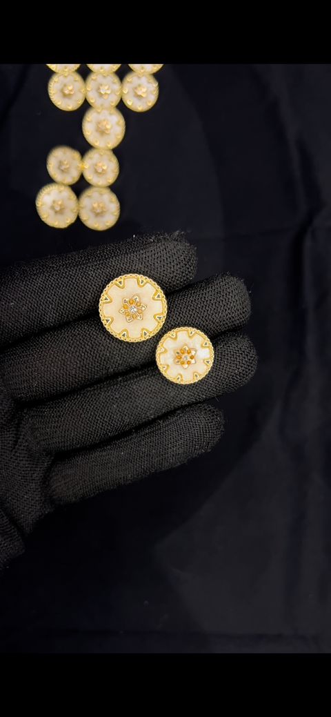 Mother Of Pearl Gold Sherwani/Jodhpuri Buttons