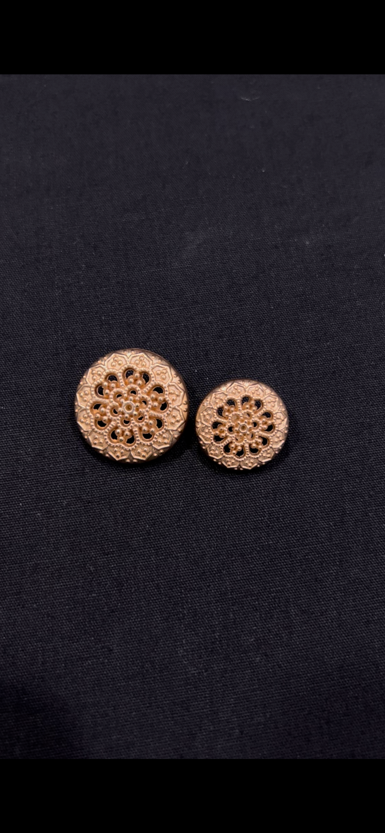 Engraved Rose Gold Sherwani/Jodhpuri Metallic Buttons