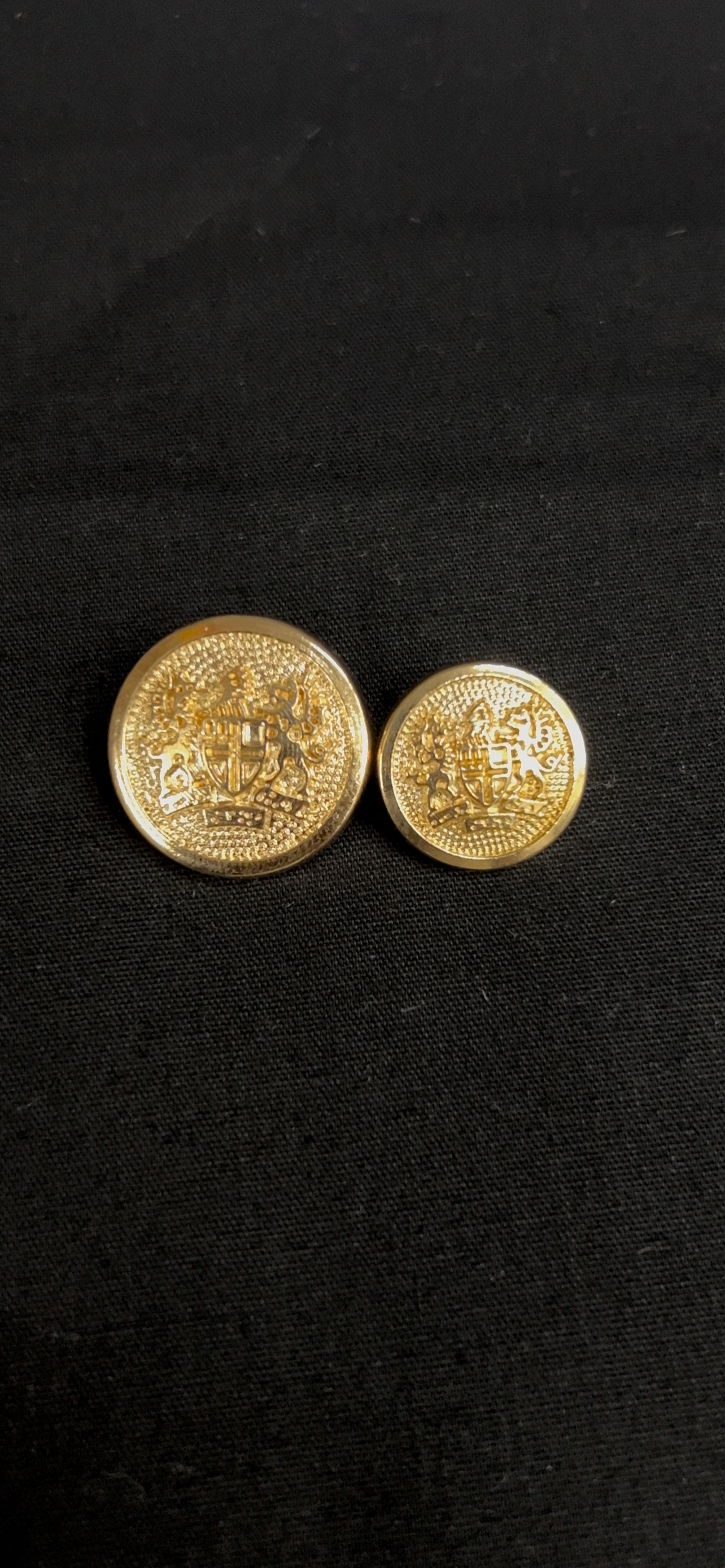 British Era Golden Sherwani/Jodhpuri Metallic Buttons