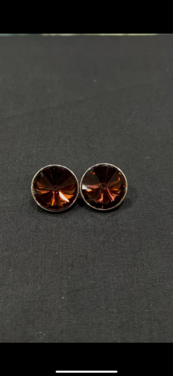 Stoned Brown Metallic Sherwani/Jodhpuri Button