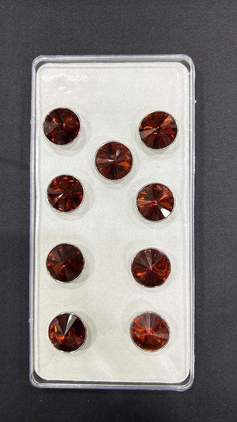 Stoned Light Brown Metallic Sherwani/Jodhpuri Button