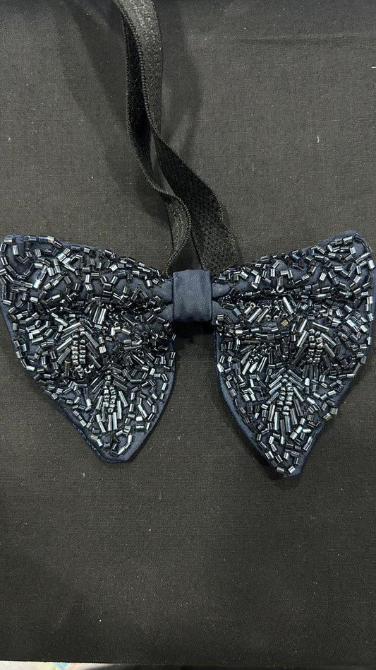 Hand Work Butterfly Bow-Tie Blue