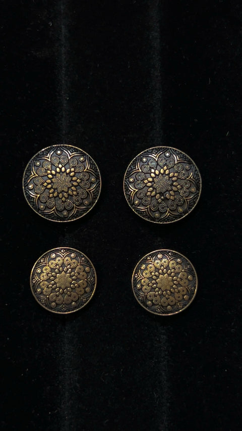 Royal Saga Noir Sherwani / Jodhpuri Buttons