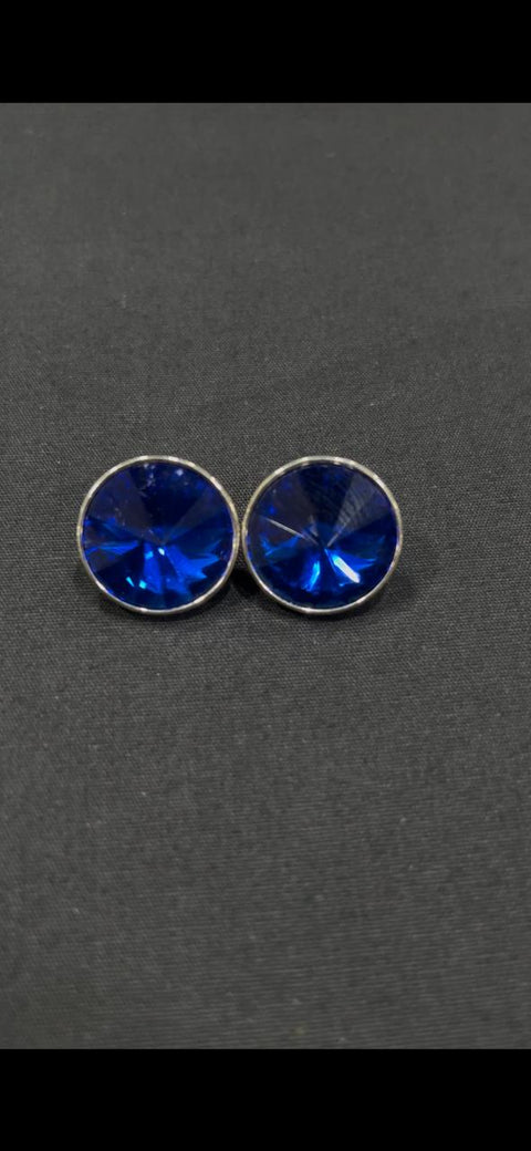 Stoned Royal Blue Metallic Sherwani/Jodhpuri Buttton